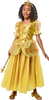 Robe de costume de princesse dorée Rubies avec diadème doré, petite fille