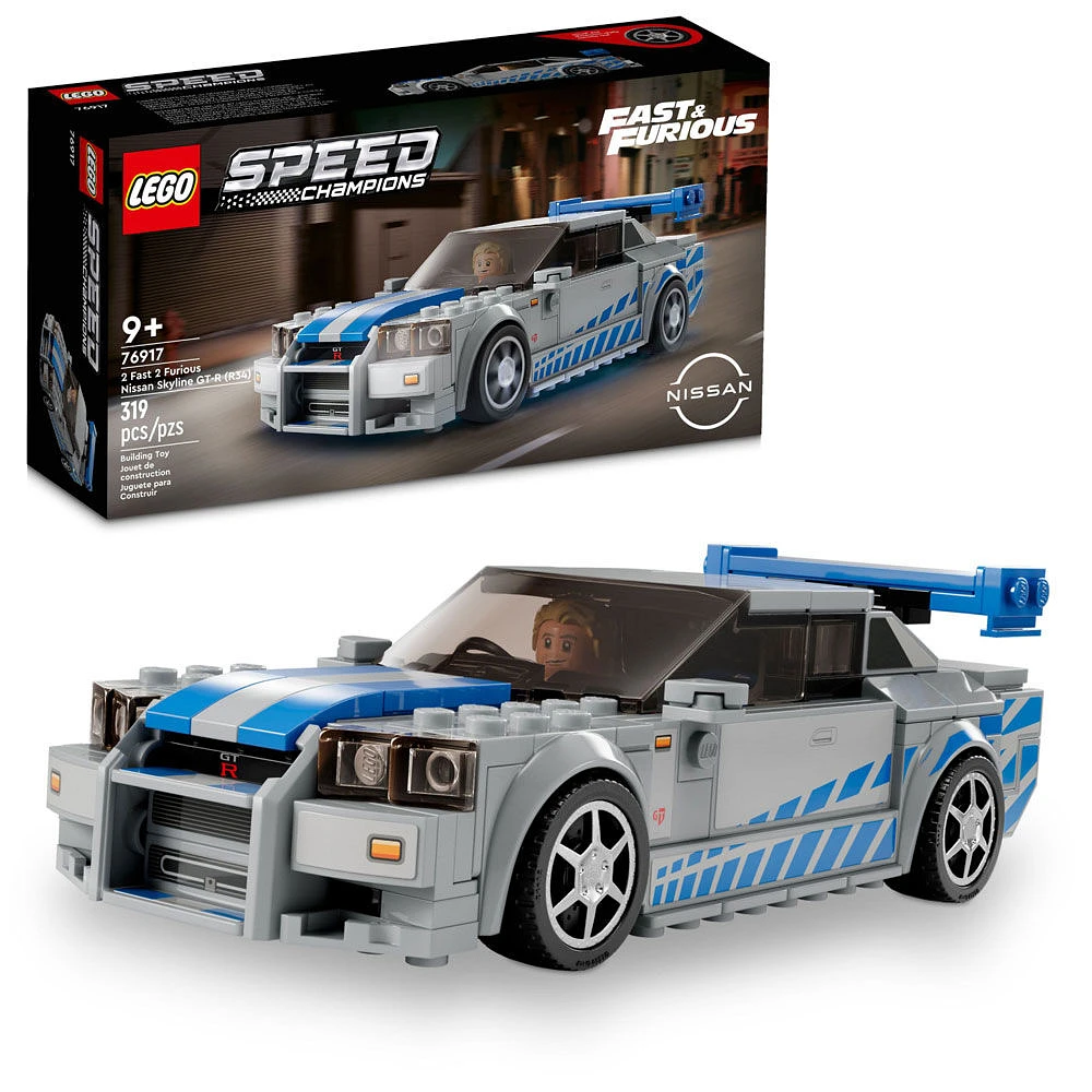 LEGO Speed Champions Nissan Skyline GT-R (R34) 2 Fast 2 Furious 76917 (319 pièces)