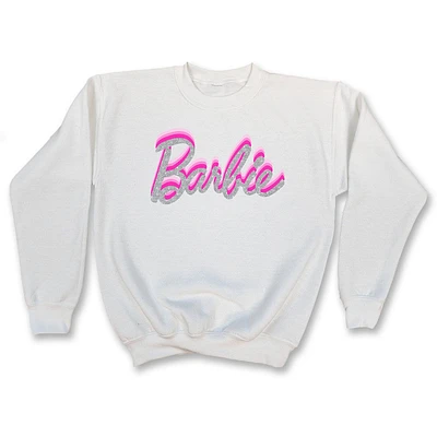 Barbie Fleece Crew - White