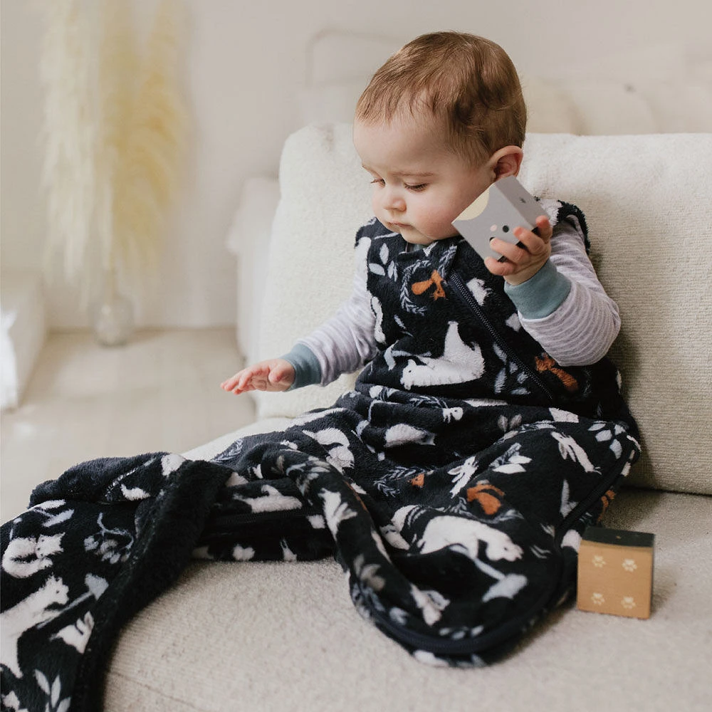 Perlimpinpin-Unisex- Plush sleepbag 1.5 Togs-Forest-0-6m