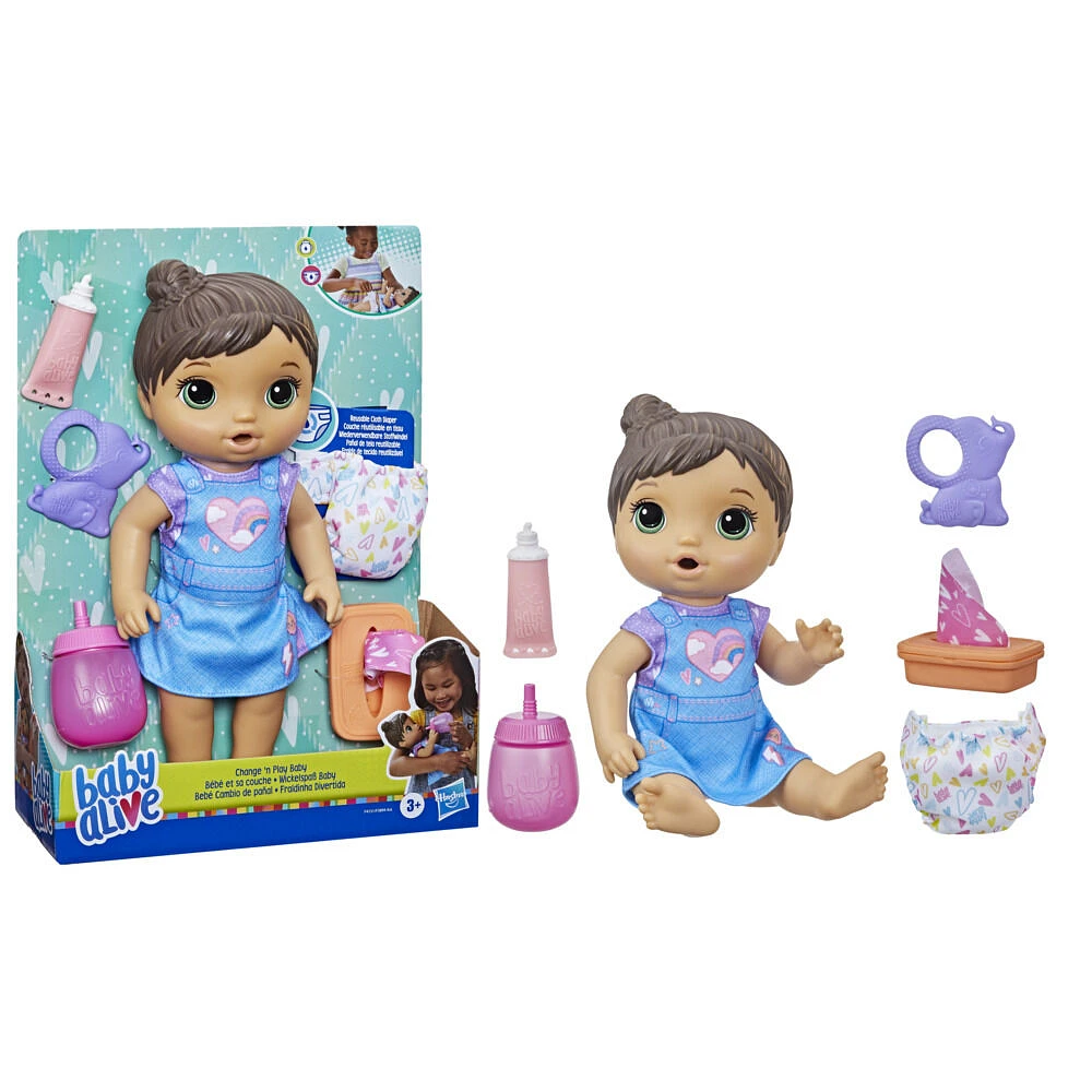 Baby Alive Change 'n Play Baby Doll, Drinks and Wets - R Exclusive