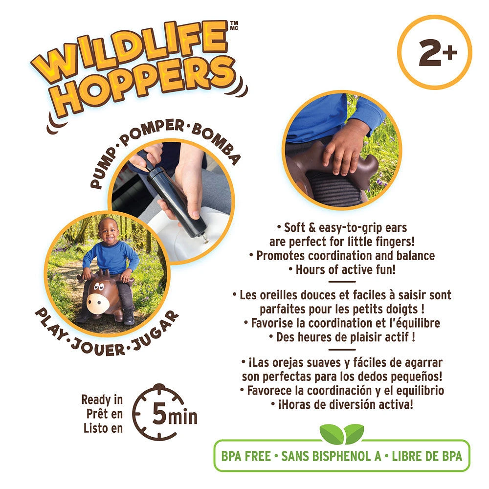 Wildlife Hopper Brown Moose