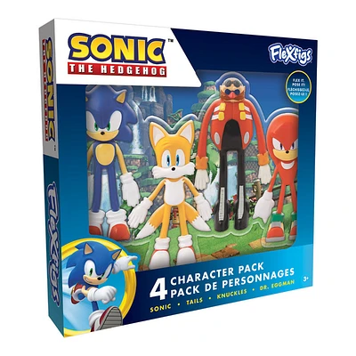 Flexfigs - Sega Sonic The Hedgehog & Friends 4-Pack (Series 1)