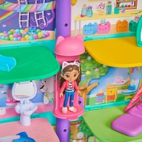 Gabby et la maison magique – Maison de poupées Purrfect Dollhouse avec 2 figurines, 8 meubles, 3 accessoires, 2 boîtes surprises et sons