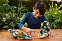 Jurassic World Rebirth Micro Adventure Playset Spinosaurus Head, Interactive Features & Figures
