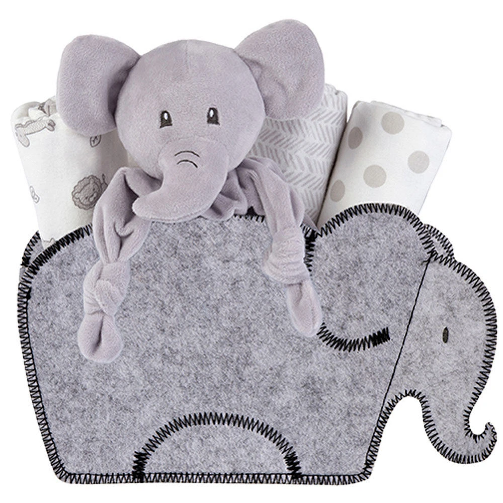 Welcome Baby Elephant 5 PC Gift Set