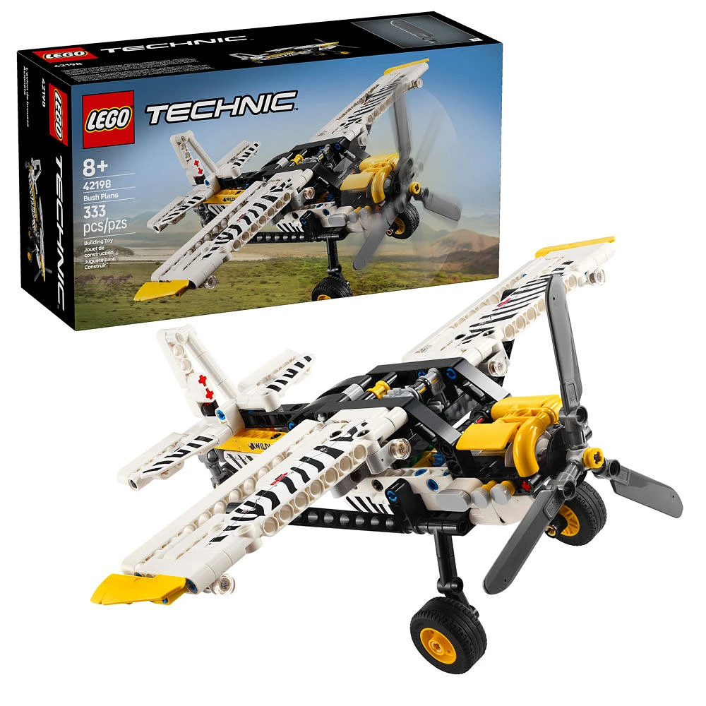 LEGO Technic L'avion de brousse, Modèle d'avion, Ensemble-cadeau de véhicule pour enfants 42198