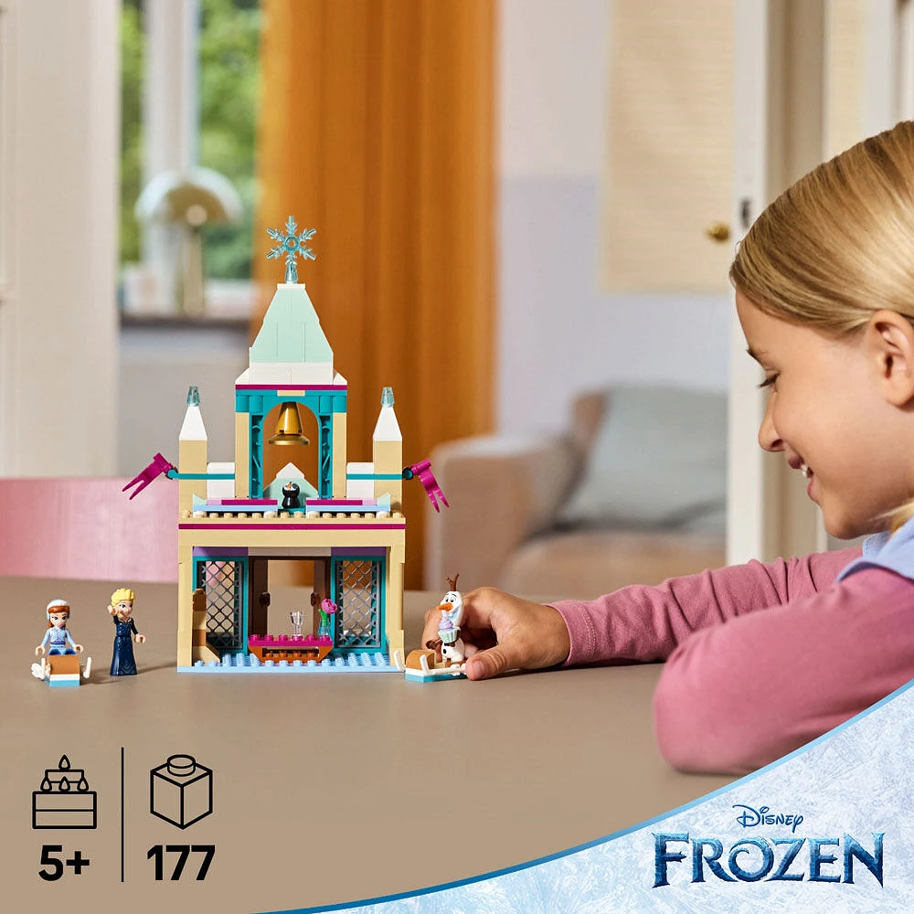 LEGO Disney La Reine des neiges Le château de la Reine des neiges à Arendelle, Ensemble de jeu de construction, Modèle avec minipoupée Elsa 43265