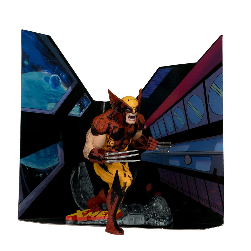 Marvel Wolverine Figure Posée à l'Echelle 1:10 avec Scène - (X-Men n°1)