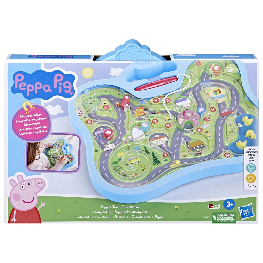 Peppa Pig Toys Peppa's Town Tour Maze Toy, Preschool Toys