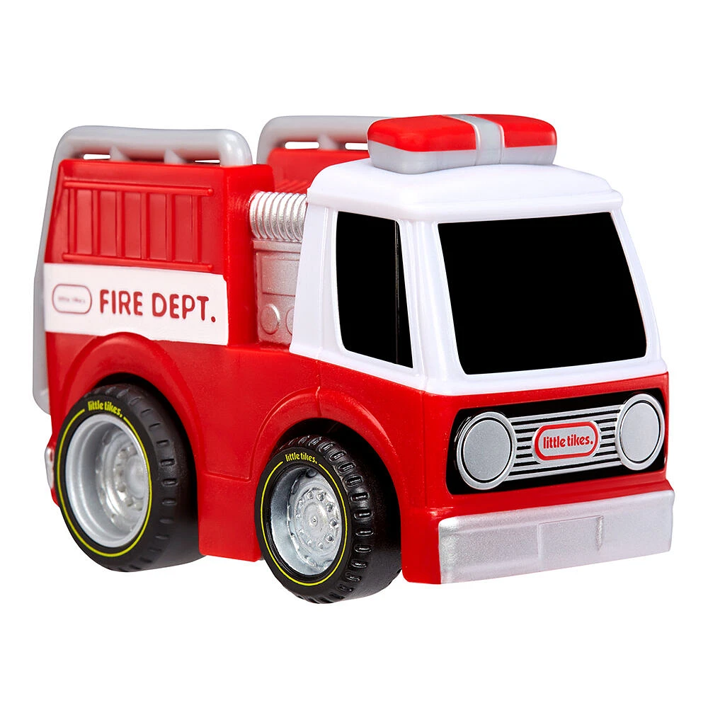 Little Tikes, My First Cars, Crazy Fast Cars 2-Pack Racin' Responders, Fire Truck, Ambulance, Pullback Toy Car Vehicle Goes up to 50 ft