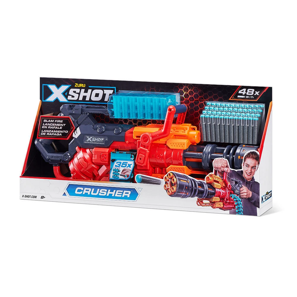 Pistolet X-Shot Excel Crusher (48 fléchettes)