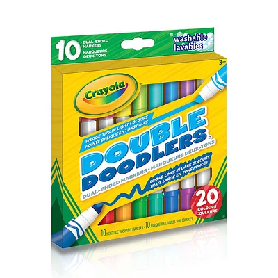 Crayola - 10 marqueurs deux-tons Double Doodlers