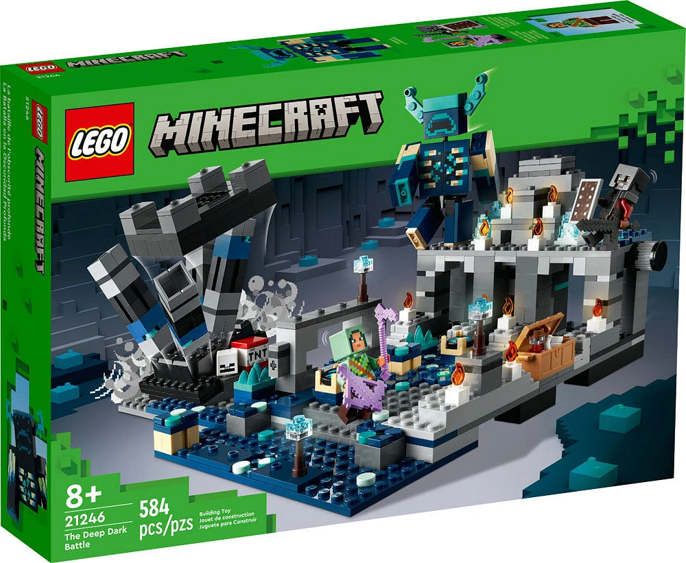 LEGO Minecraft La bataille de l'obscurité profonde 21246; Ensemble de jouet de construction (584 pièces)