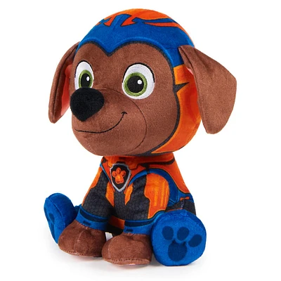 PAW Patrol: The Mighty Movie, Mighty Pups Zuma Plush Toy, 7-Inch Tall, Premium Stuffed Animals