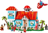 LEGO Disney La maison sur la plage de Lilo et Stitch, Ensemble de jeu de construction pour enfants et amateurs 43268