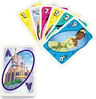 UNO Princesses Disney Jeu d'association de cartes, paquet de 112 cartes