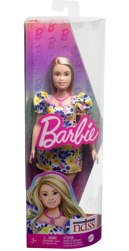 Barbie Fashionistas Doll #208, Barbie Doll with Down Syndrome Wearing Floral Dress