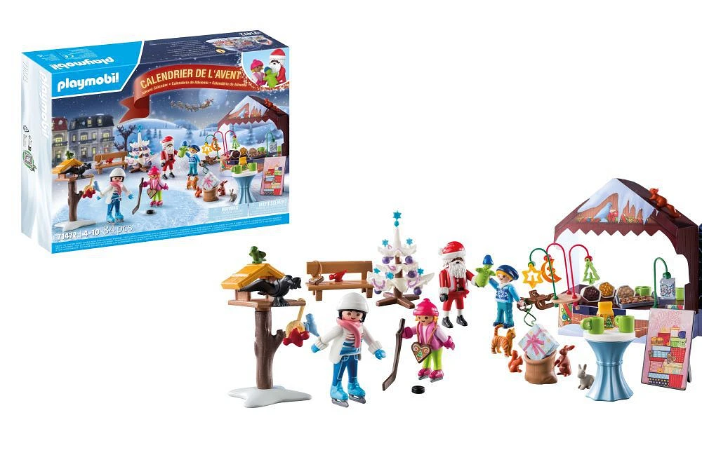 Playmobil - Calendrier de l'Avent: Visite au marche de Noel