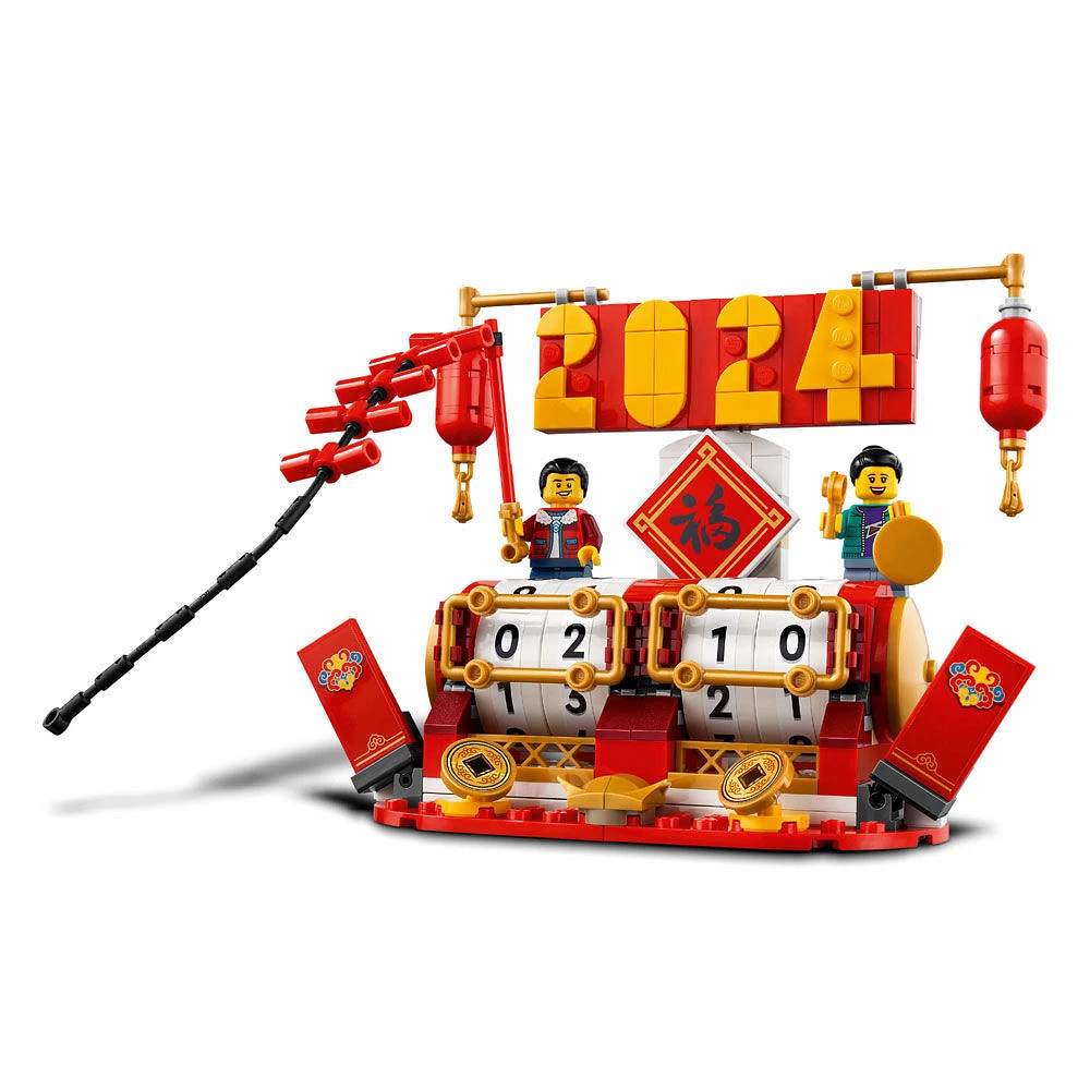 LEGO Le calendrier du Festival Cadeau pour les fêtes, Ensemble de construction du Nouvel An lunaire pour enfants 40678