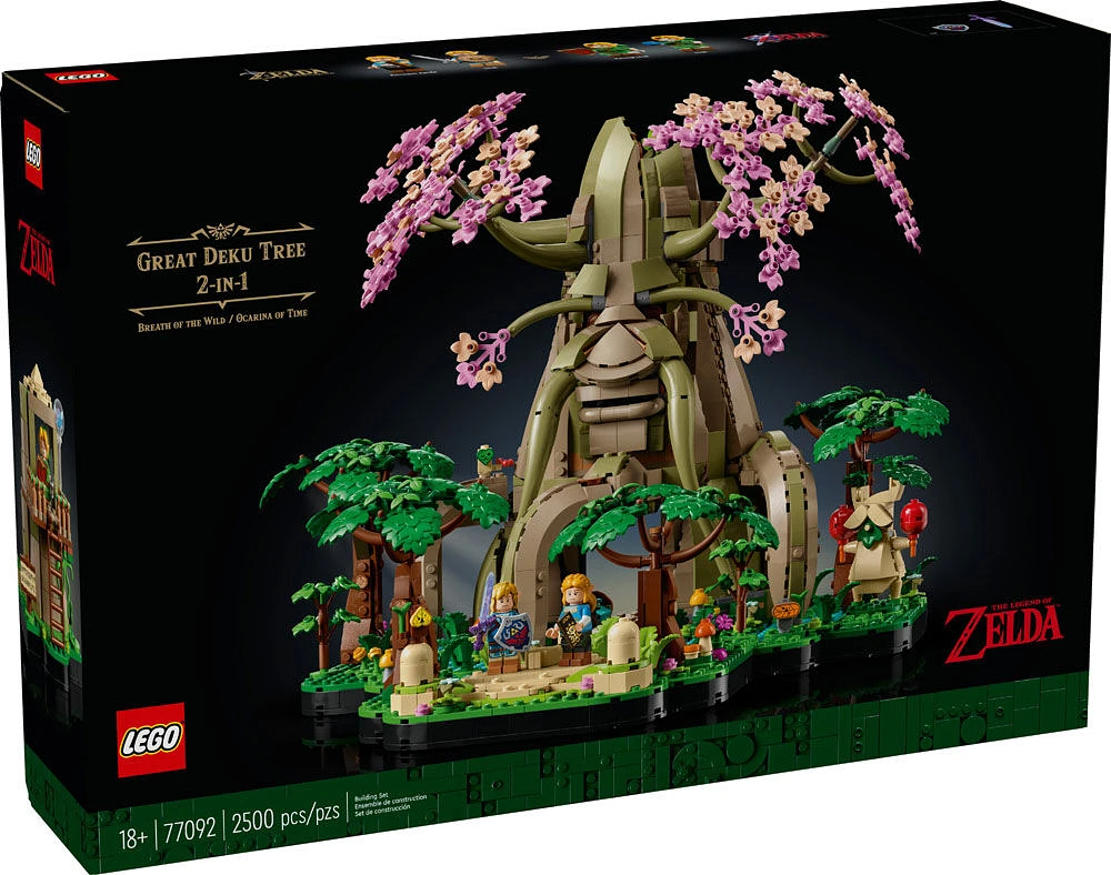 Ensemble de construction avec 4 figurines à collectionner LEGO The Legend of Zelda Vénérable Arbre Mojo 2-en-1 77092