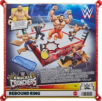 WWE Knuckle Crunchers Coffret de jeu Ring à rebonds et figurine