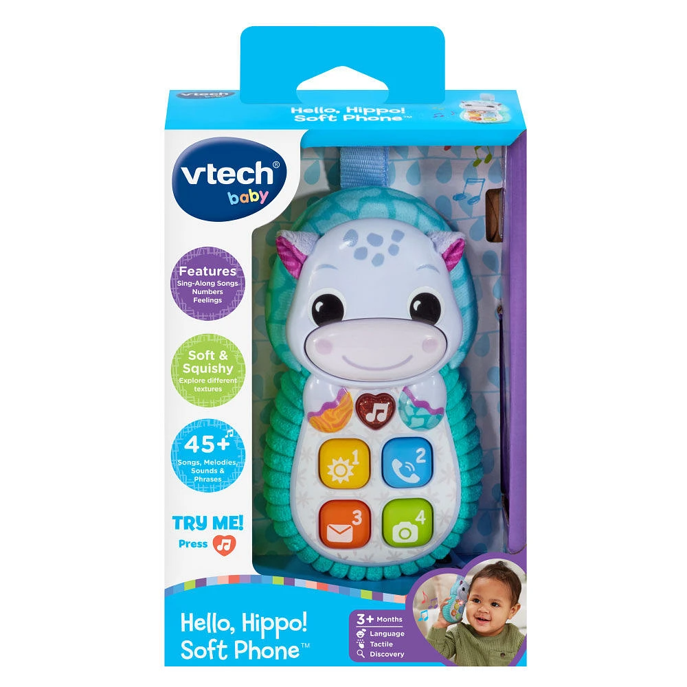 VTech Baby Hello, Hippo! Soft Phone - English Edition
