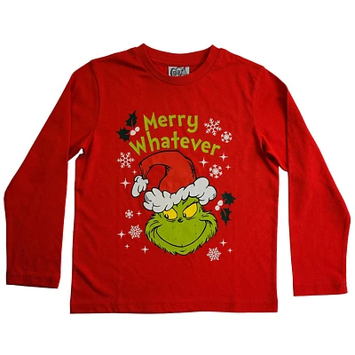 Toddler Grinch Short Sleeve Tee - Red