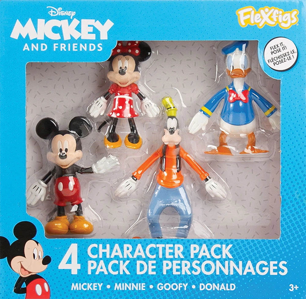 Flexfigs - Disney Mickey Mouse & Friends 4-Pack (Series 1)
