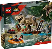 LEGO Jurassic World T. rex River Escape - Dinosaur Toy For Kids, Boys, and Girl 5-7 - 76975
