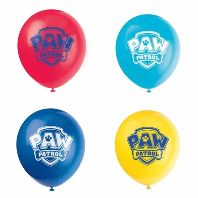 Paw Patrol 12" Latex Balloons, 8 pieces