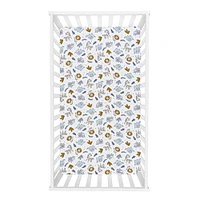 Drap-housse pour lit de bébé en flanelle de luxe Trend Lab - Zambie