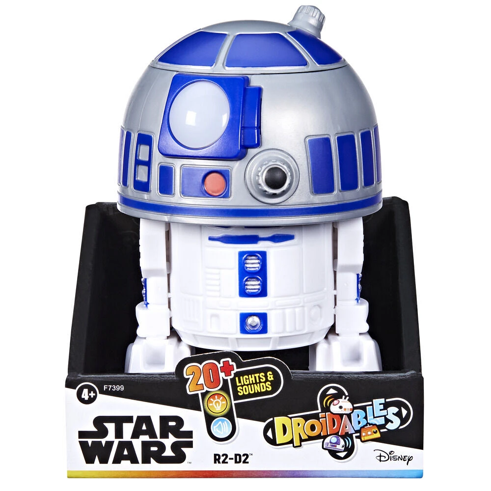 Star Wars Droidables R2-D2, figurine électronique Star Wars (10 cm), jouets Star Wars pour enfants