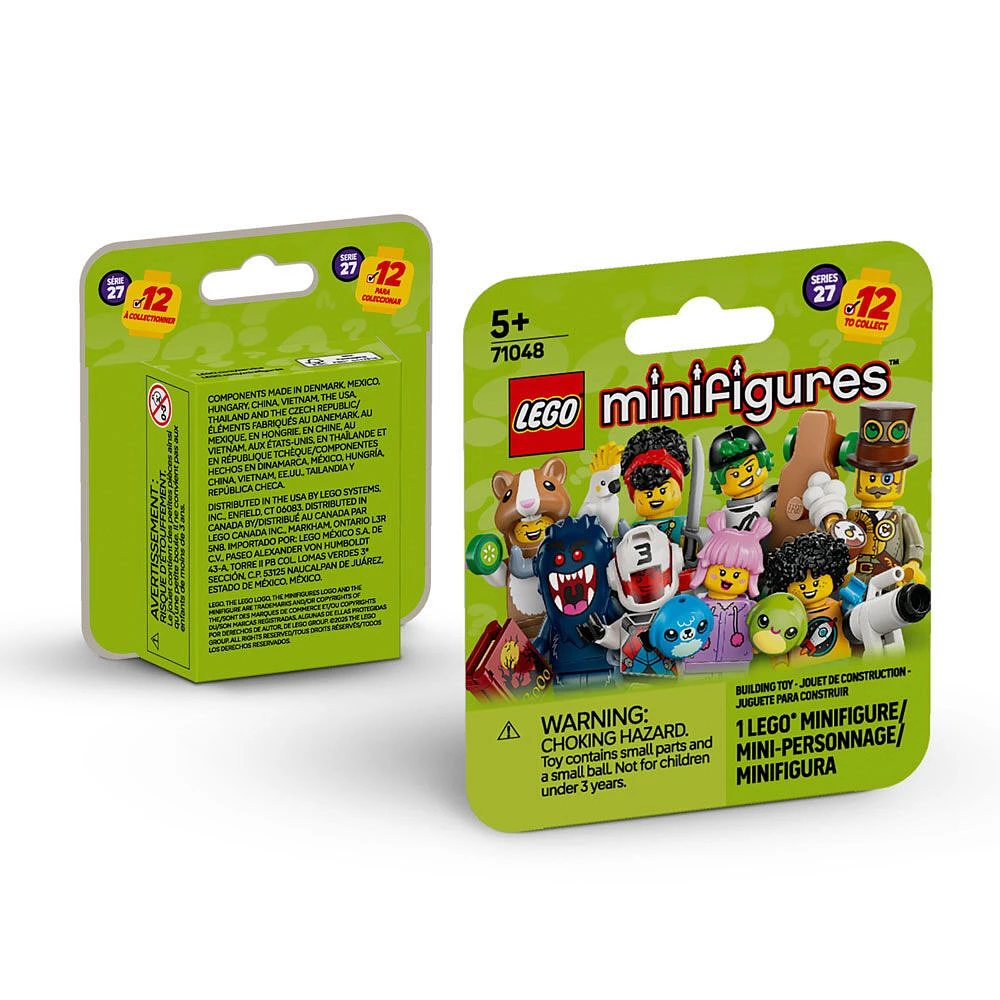 LEGO Minifigures Series 27 Pack - Collectible Minifigure - Mystery Blind Box, 1 of 12 Possible Minifigures - 71048