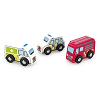 Early Learning Centre Wooden Emergency Vehicles - R Exclusive