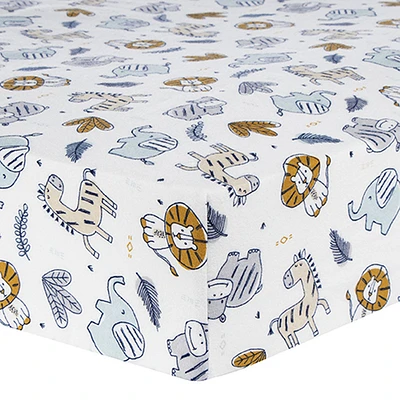 Trend Lab Deluxe Flannel Fitted Crib Sheet - Zambia