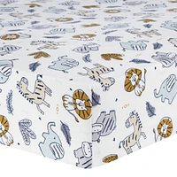 Drap-housse pour lit de bébé en flanelle de luxe Trend Lab - Zambie