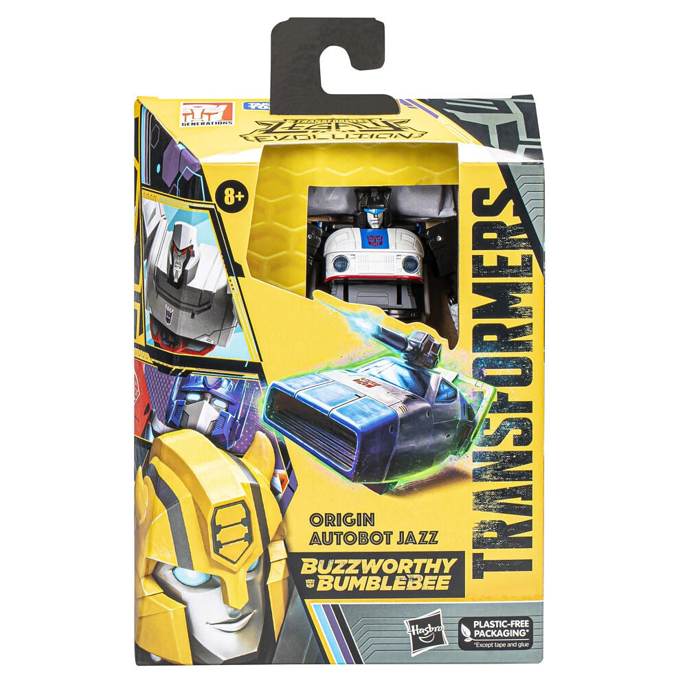 Transformers Legacy: Evolution Buzzworthy Bumblebee Origin Autobot Jazz 5.5 Inch Action Figure - R Exclusive