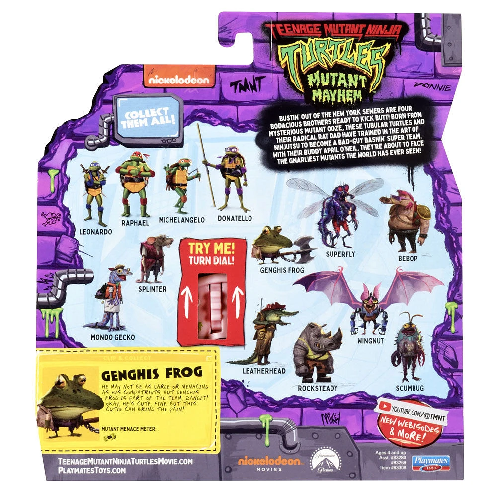 Teenage Mutant Ninja Turtles : Mutant Mayhem-Figurine de base Genghis Frog