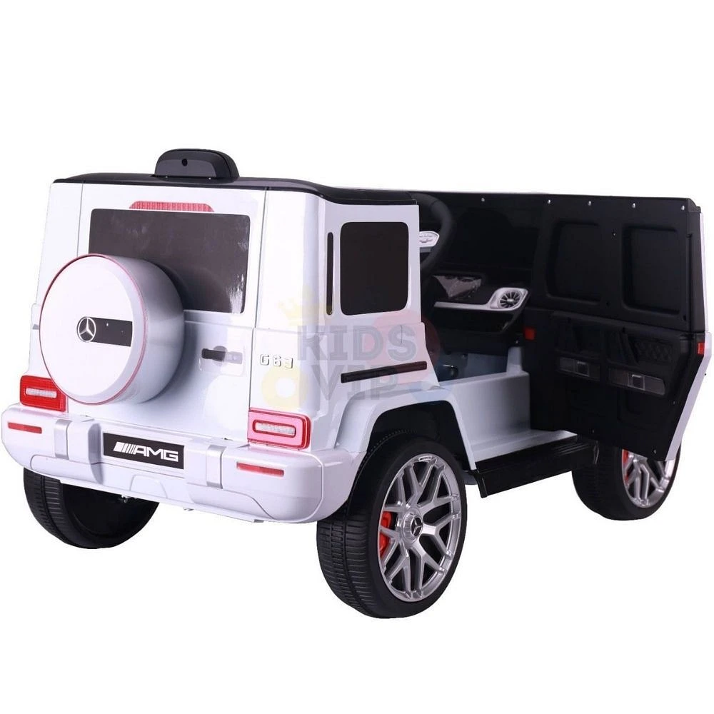 KidsVip 12V Enfants et Tout-Petits Mercedes G63 Edition Voiture Eléctrique avec Commande à Distance - Blanc