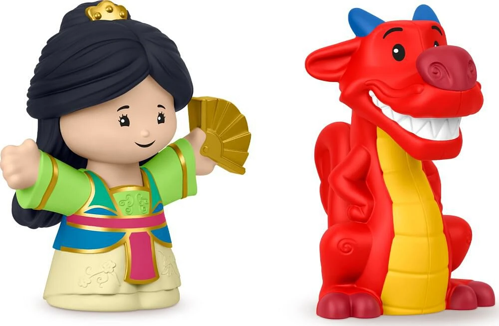 Little People Princesses Disney Coffret de 2fig. Mulan et Mushu