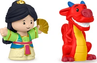 Disney Princess Mulan & Mushu Little People Figure Set for Toddlers and Kids