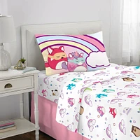 Squishmallows "Squeeze Together" Twin Sheet Set
