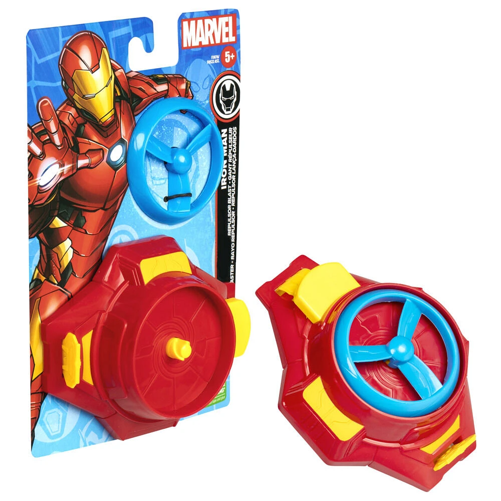 Marvel Iron Man Repulsor Blast Disc Blaster Roleplay Toy Inspired by the Marvel Cinematic Universe, Kids Ages 5 and Up