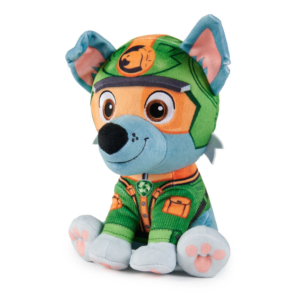 PAW Patrol Jungle Pups, Rocky 8-Inch Plush, Stuffed Animal Kids Toys