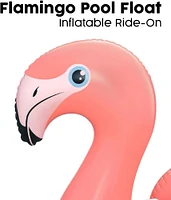 Inflatable Flamingo Ride-On