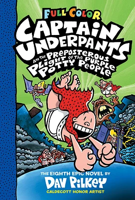 Captain Underpants and the Preposterous Plight of the Purple Potty People: Color Edition (Captain Underpants #8) (Color Edition) - Édition anglaise