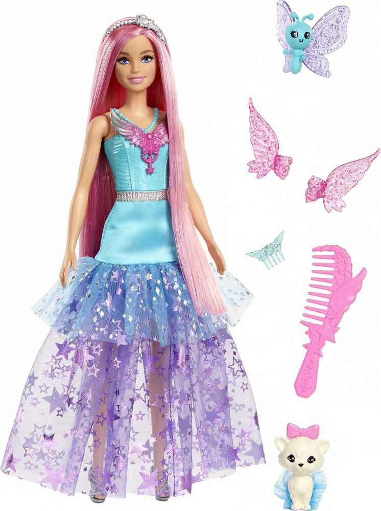 Barbie-A Touch of Magic-Malibu-Poupée avec 2 animaux féeriques