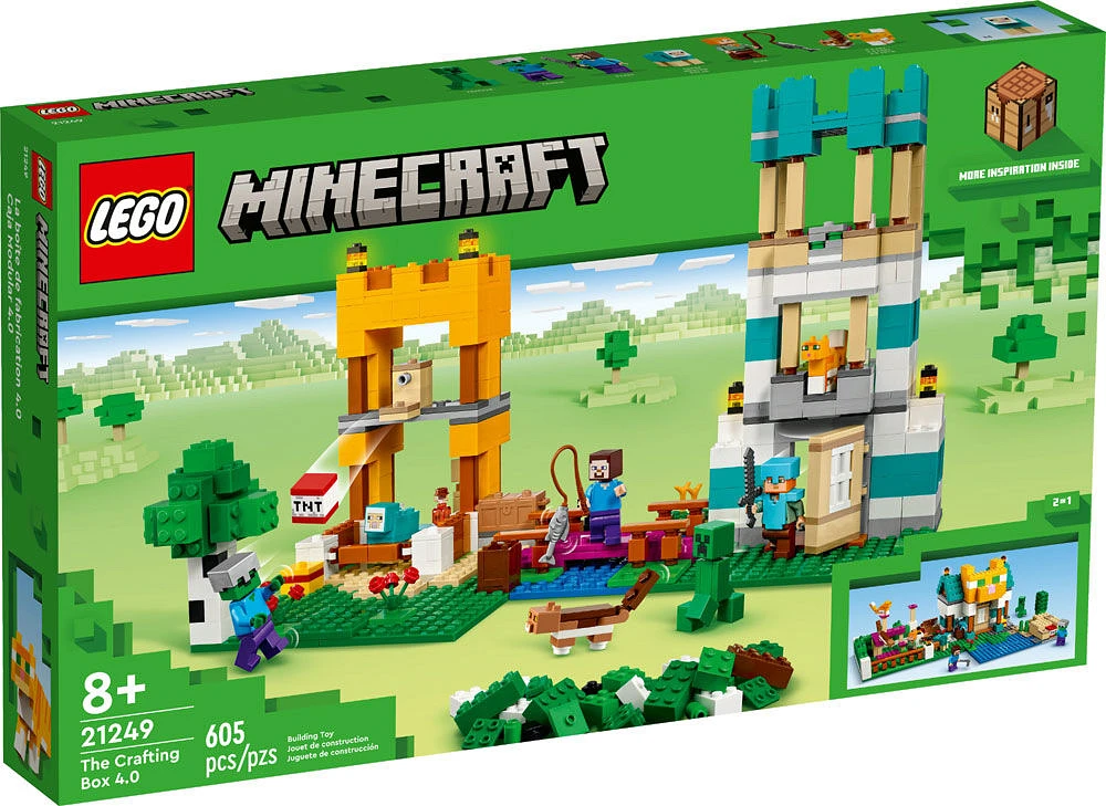 LEGO Minecraft La boîte de fabrication 4.0; construction de la fabrique du jeu vidéo 21249