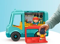 Fisher-Price Little People Serve It Up Food Truck Musical Toddler Toy Vehicle, Multilanguage Version